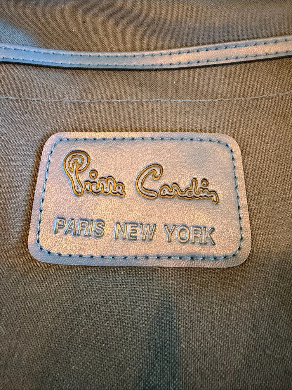 Vintage 1970s RARE NWT Pierre Cardin Blue Nylon Messenger Bag